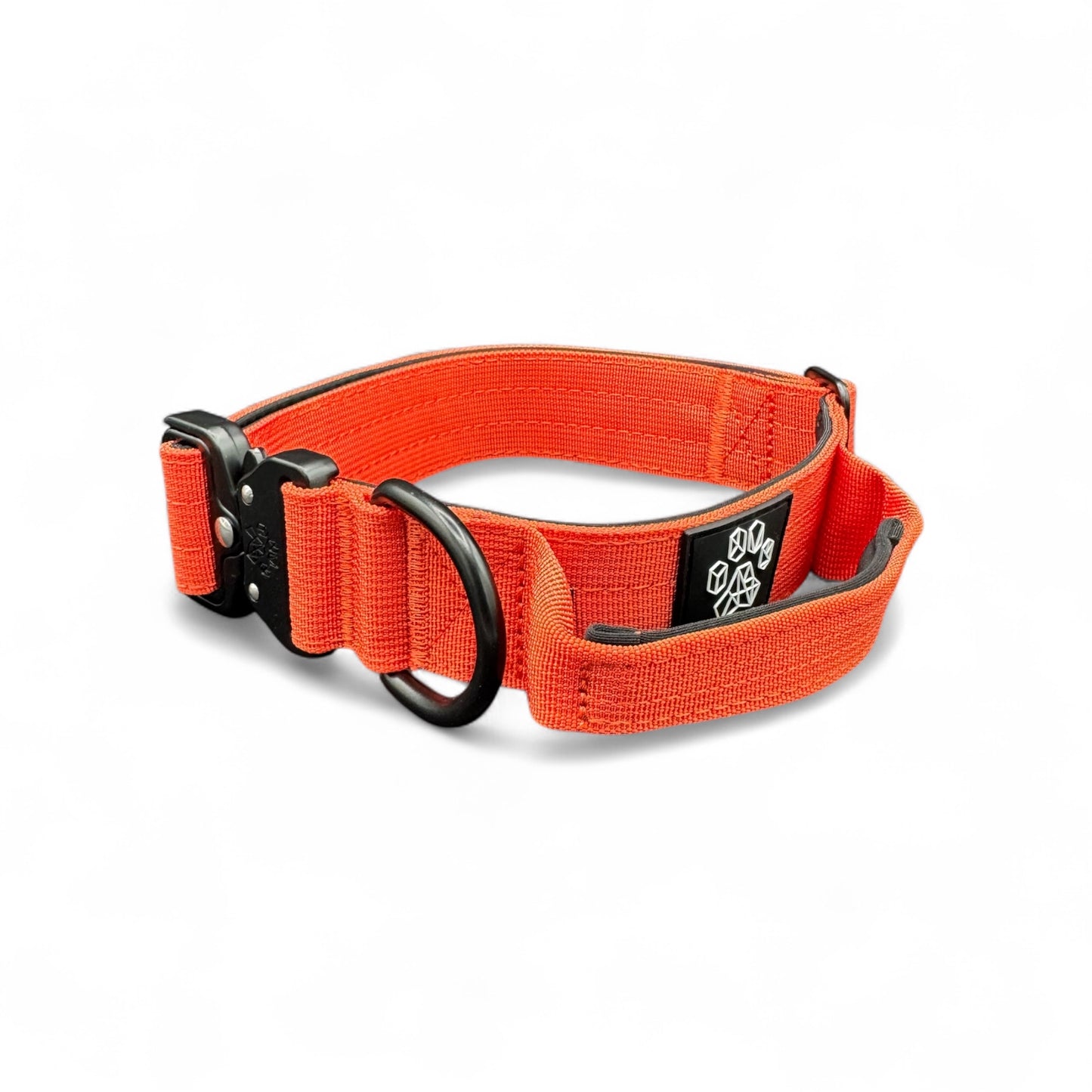 Orange Tactical Style Dog Collar