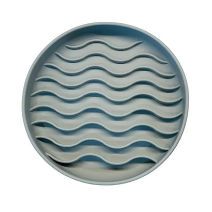 Wave Silicone Slow Feeder Lick Mat with Suction