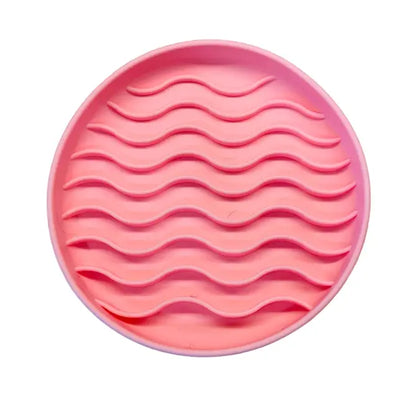 Wave Silicone Slow Feeder Lick Mat with Suction