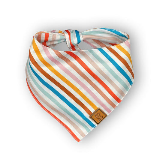 Retro Striped Dog Bandana