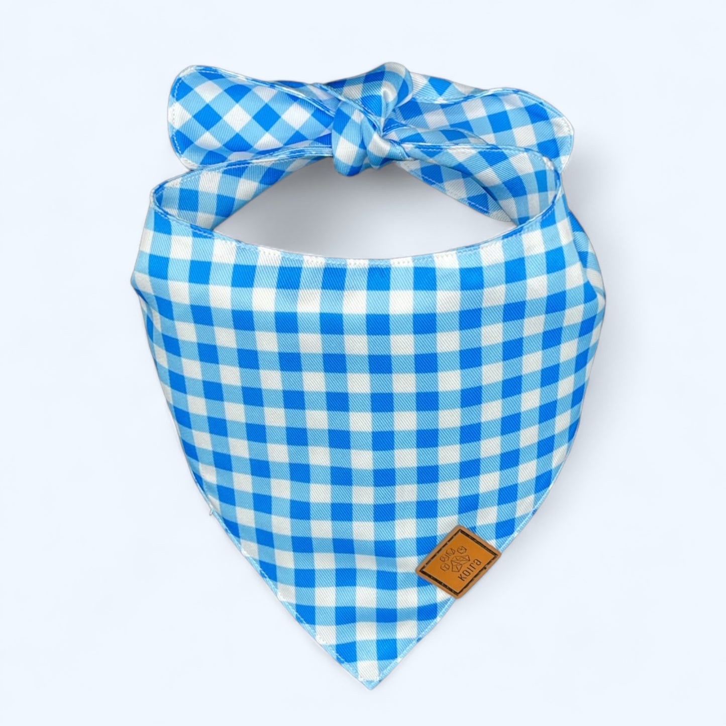 Blue Plaid Dog Bandana