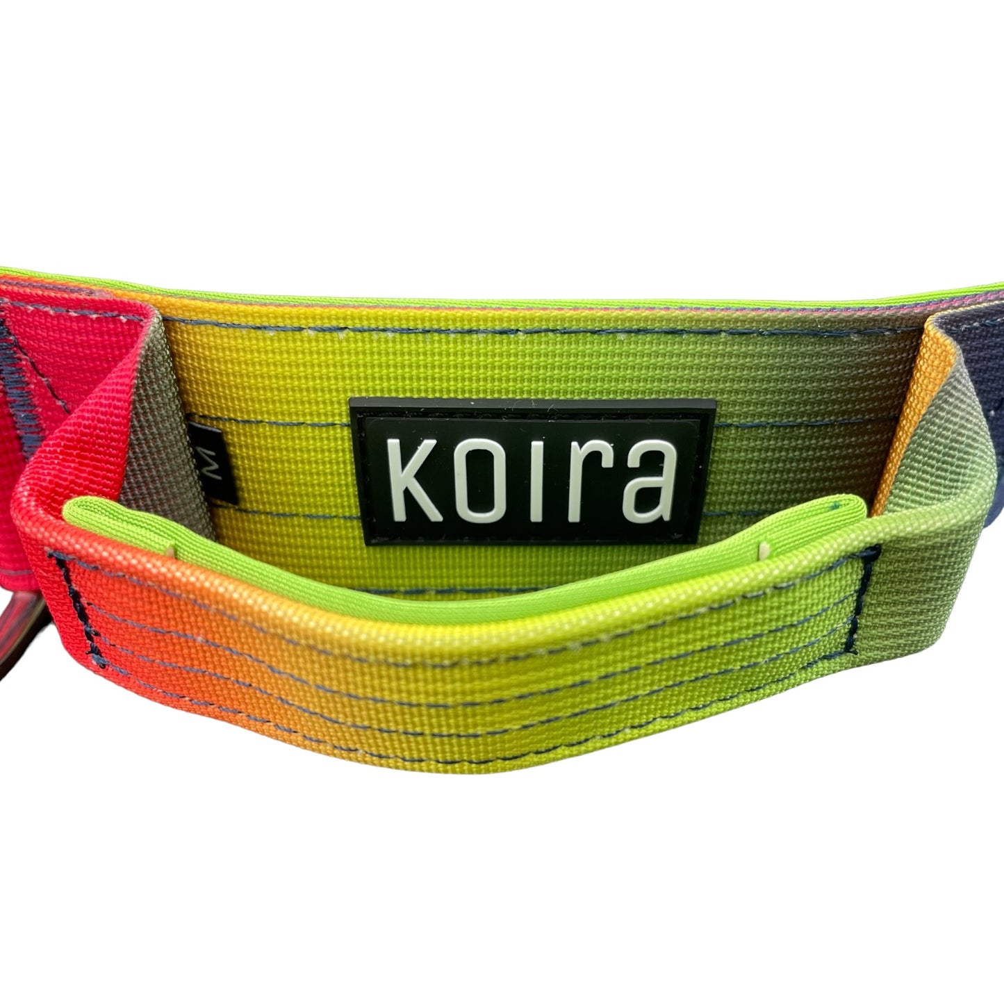 Tactical Dog Collar Pastel Rainbow Gradient (2"/ 5cm)