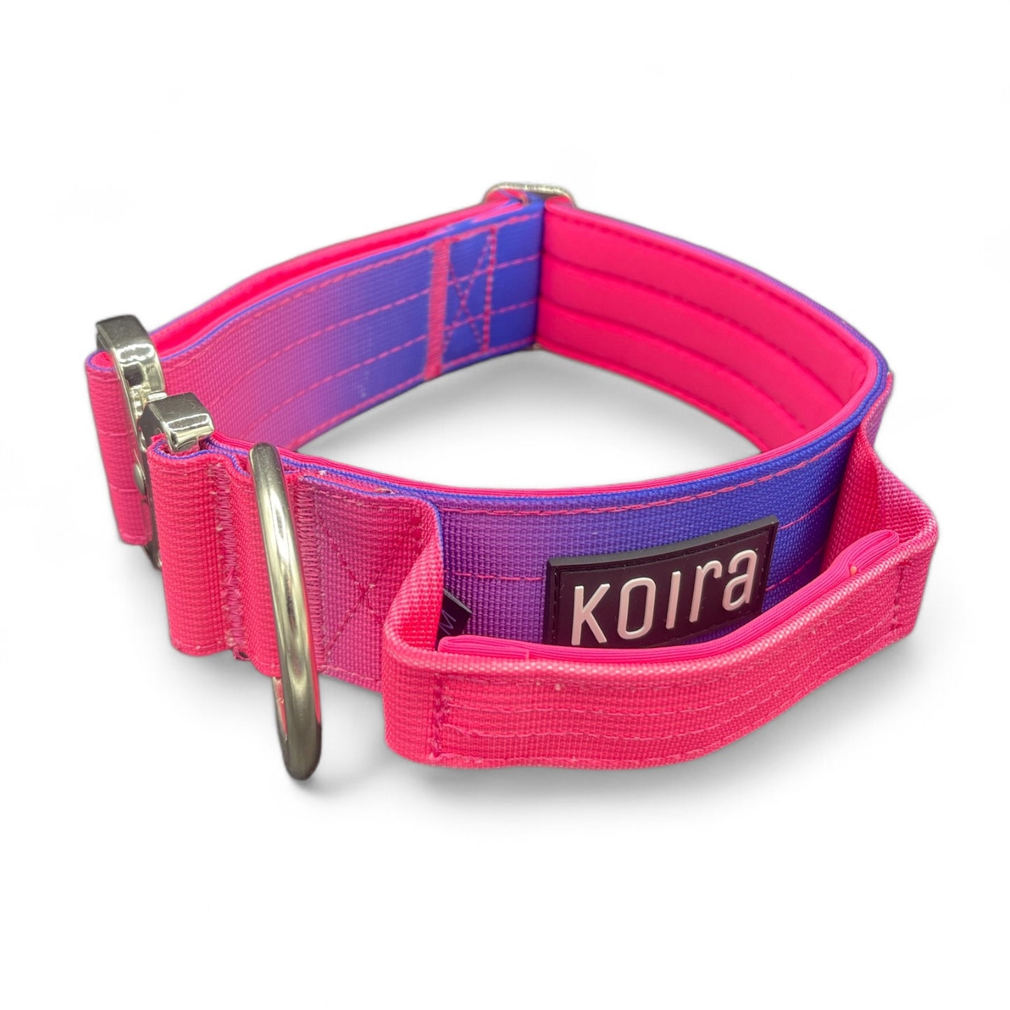 Tactical Dog Collar Pink to Purple Gradient (2"/ 5cm)