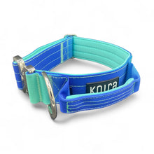Tactical Dog Collar Teal to Blue Gradient (2"/ 5cm)