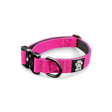 Durable Pink Nylon Dog Collar with Metal Buckle