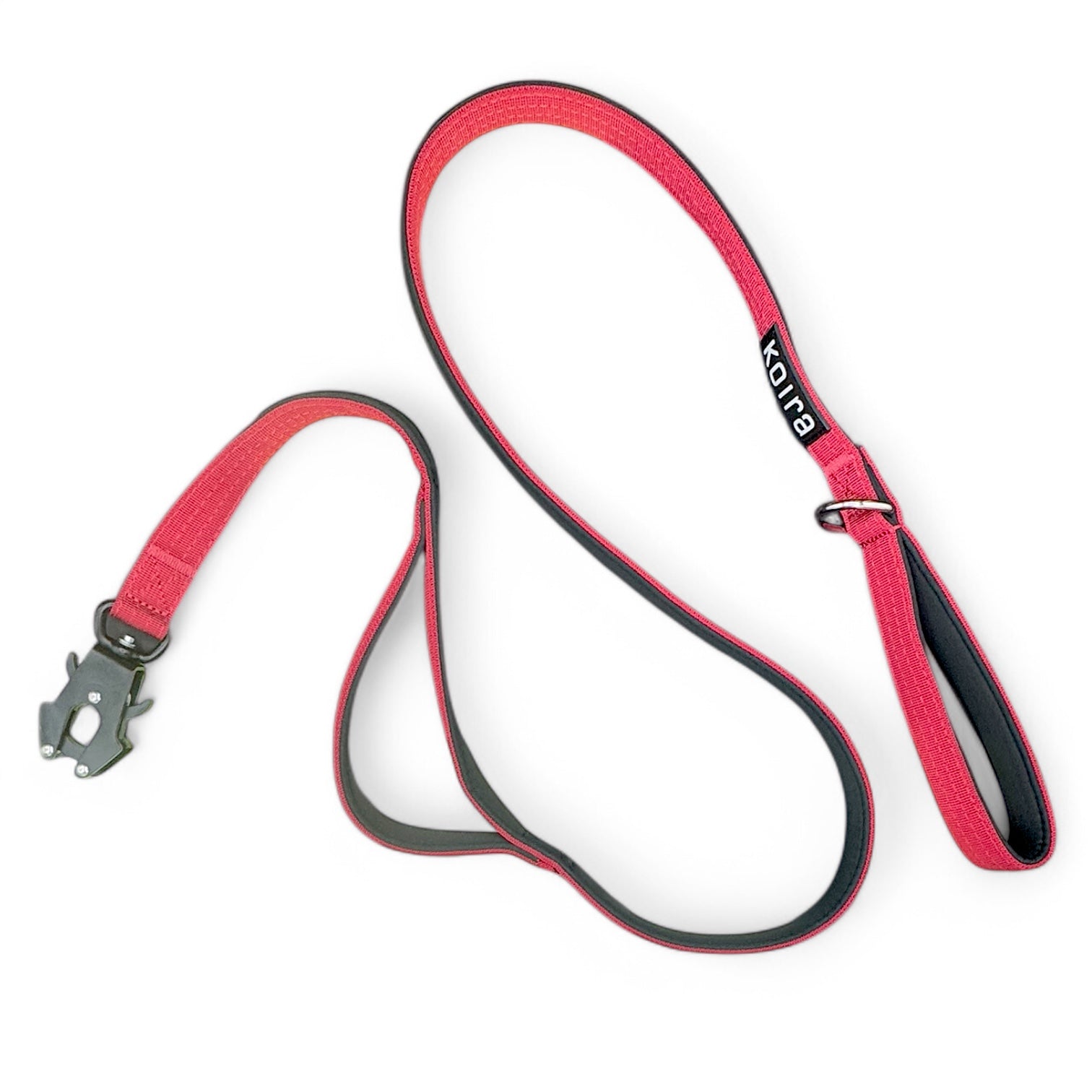 Red Dual-Handle 5 ft Dog Leash