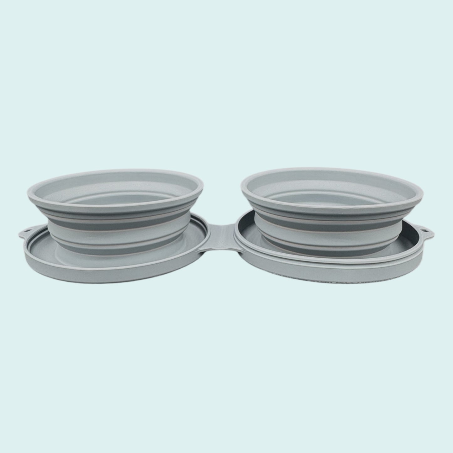 Collapsible Travel Silicone Dog Bowl Set