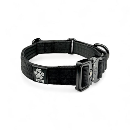 Black Koira Martingale Dog Collar – Essential Line