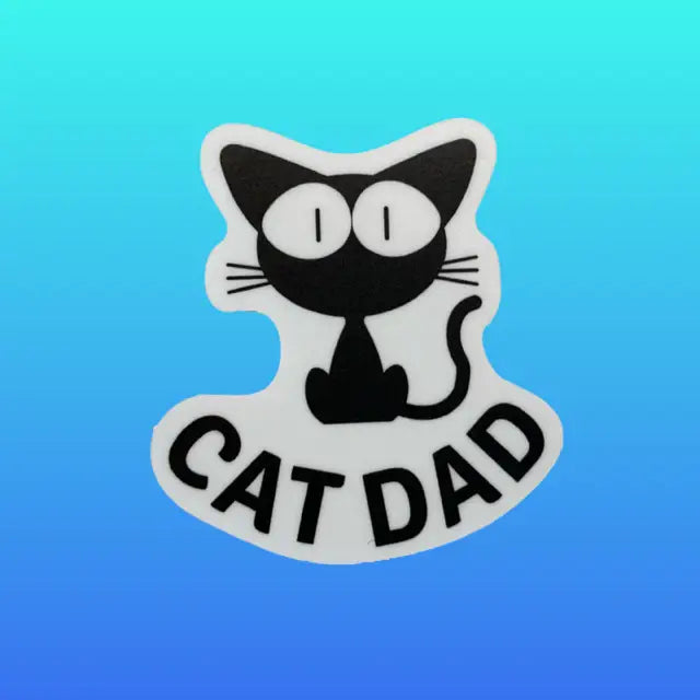 Cat Dad Vinyl Sticker