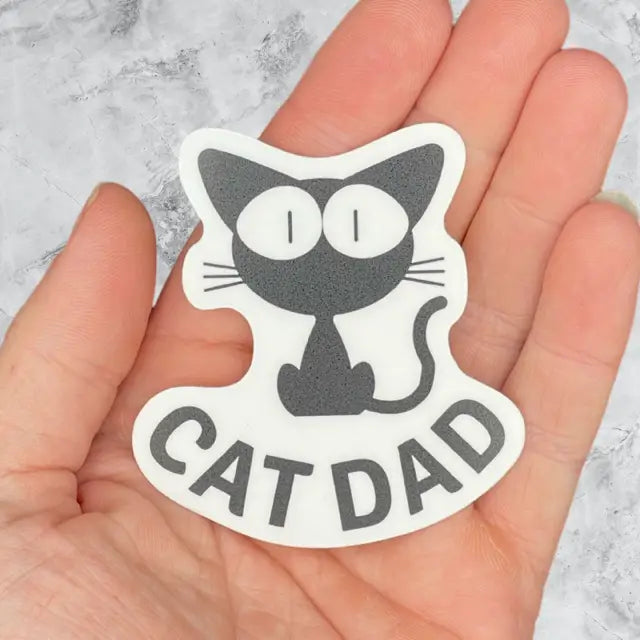 Cat Dad Vinyl Sticker