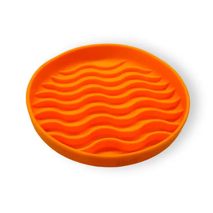 Wave Silicone Slow Feeder Lick Mat with Suction