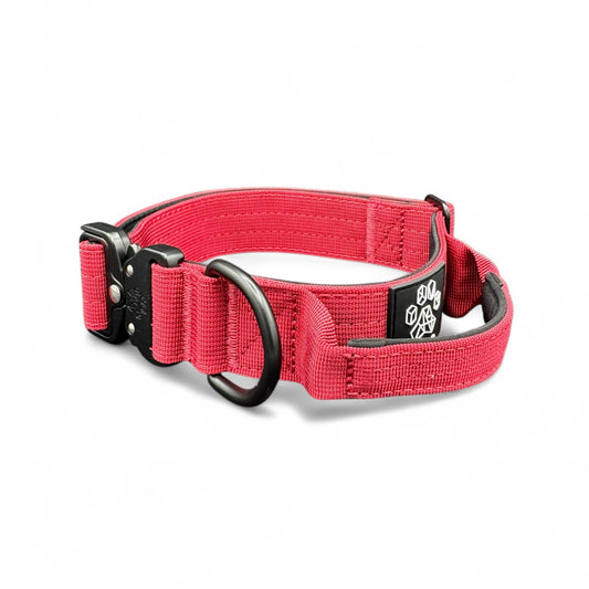 Red Tactical Style Dog Collar
