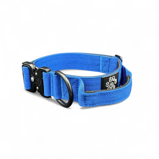 Blue Tactical Style Dog Collar