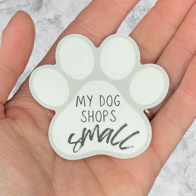 My Dog Shops Small Vinyl Sticker