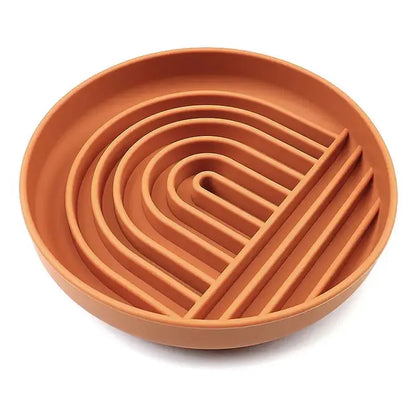 Rainbow Silicone Slow Feeder Lick Mat with Suction