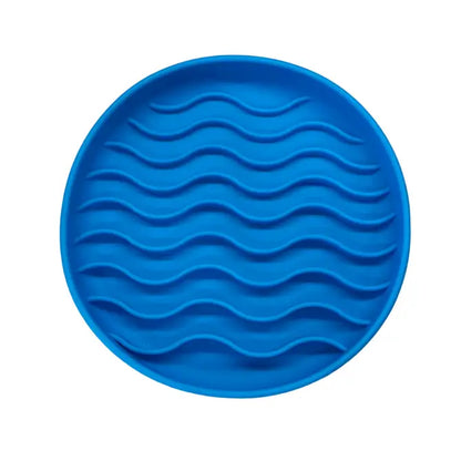 Wave Silicone Slow Feeder Lick Mat with Suction